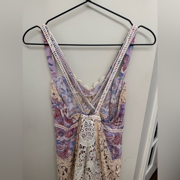 Free People White and Purple Lace Dress - Picture 9 of 12